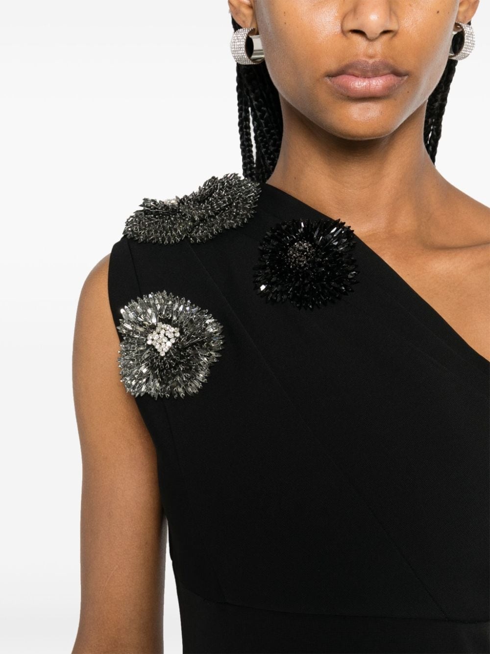 crystal-embellished dress - 5