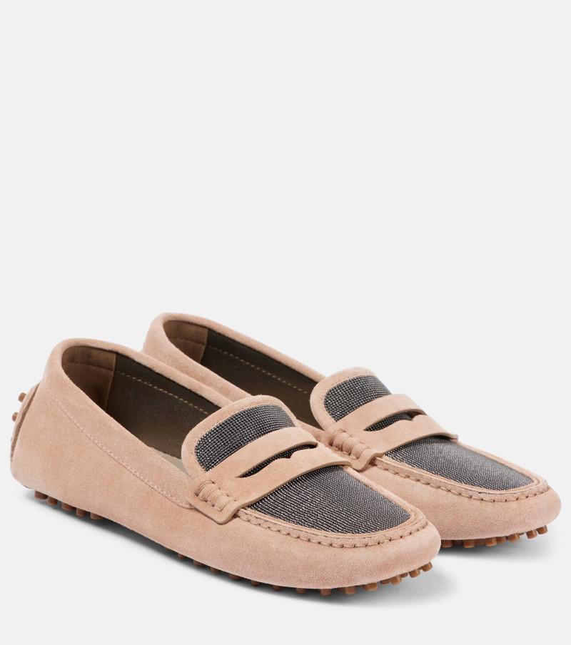 Monili suede driving shoes - 1