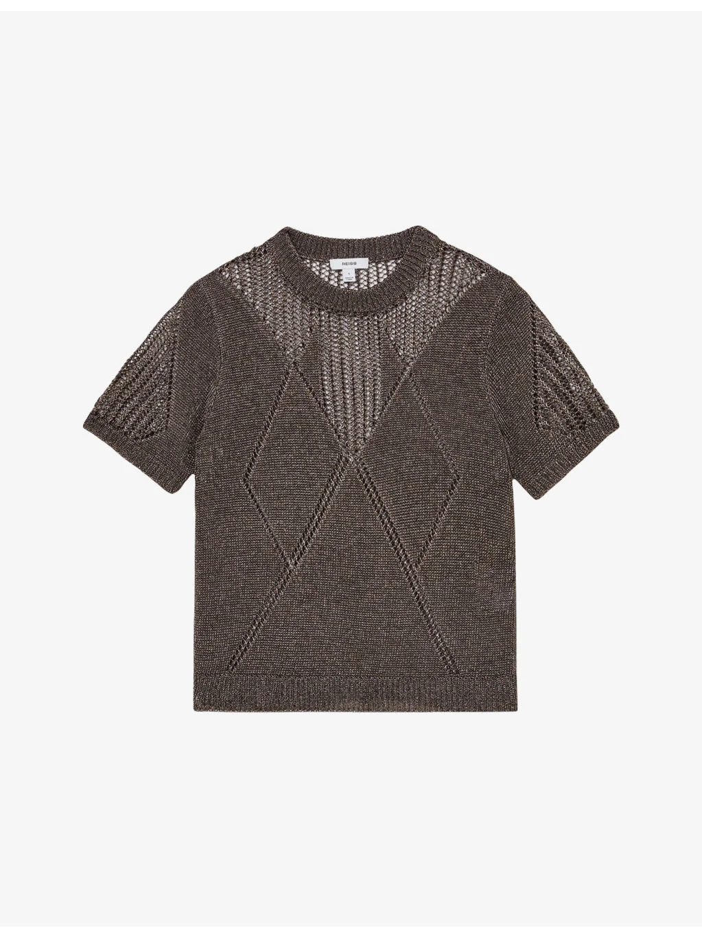 Tamsin Short-Sleeved Knitted Top - 1