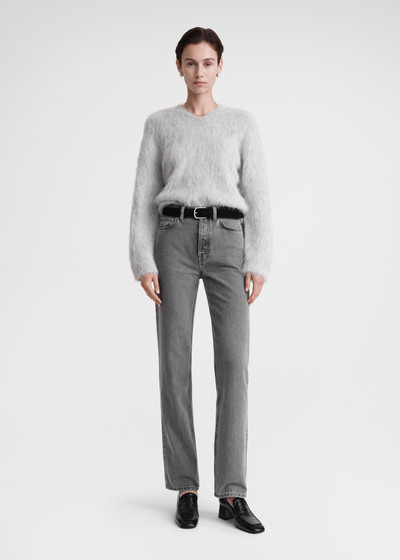 Totême Petite alpaca-blend knit light grey melange outlook