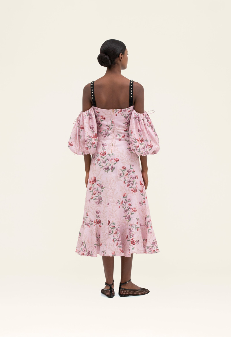 Mercedes Honeysuckle Midi Dress 6