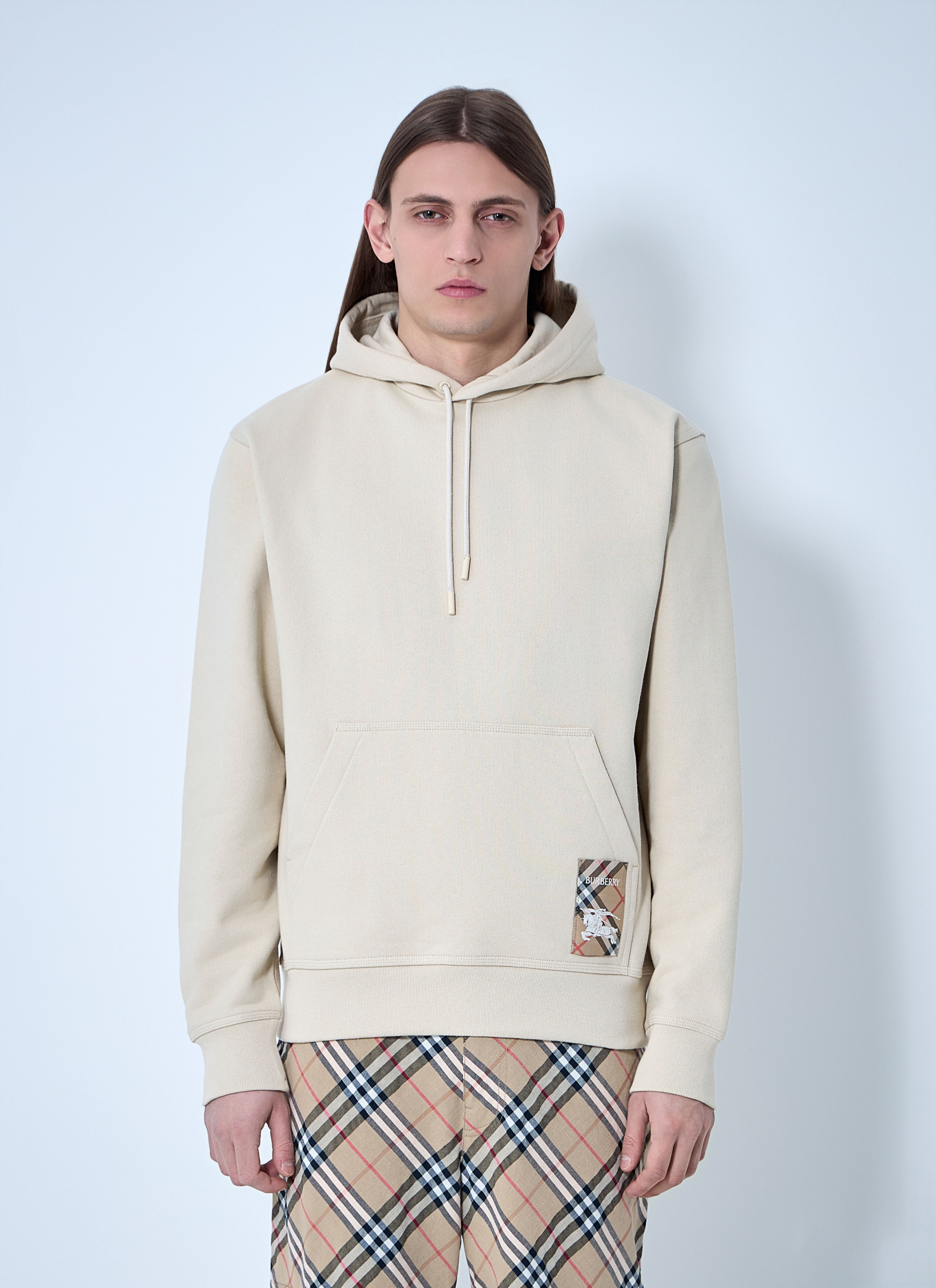 Logo Patch Hooded Sweatshirt - 1
