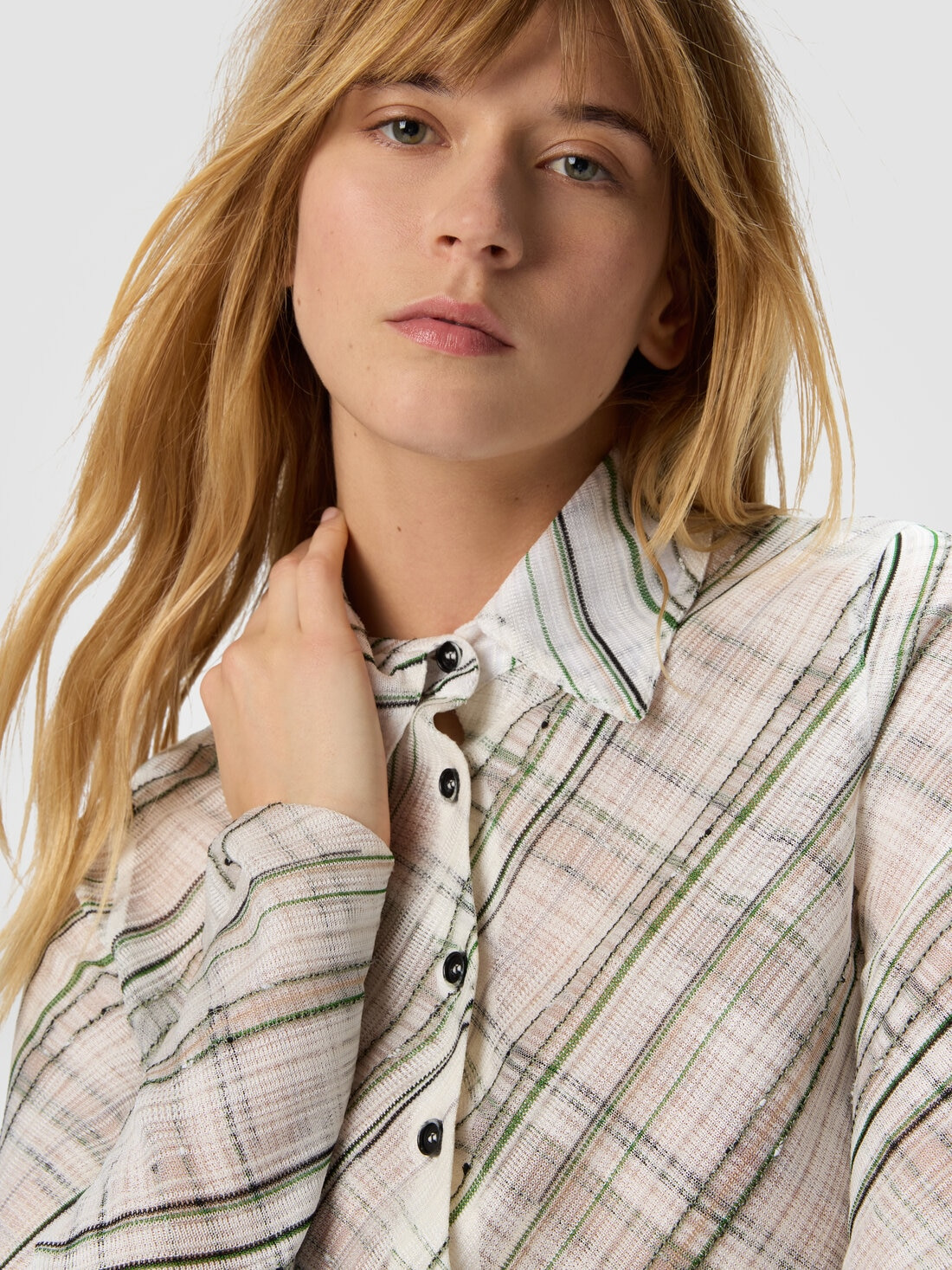 Tartan criss-cross shirt - 5