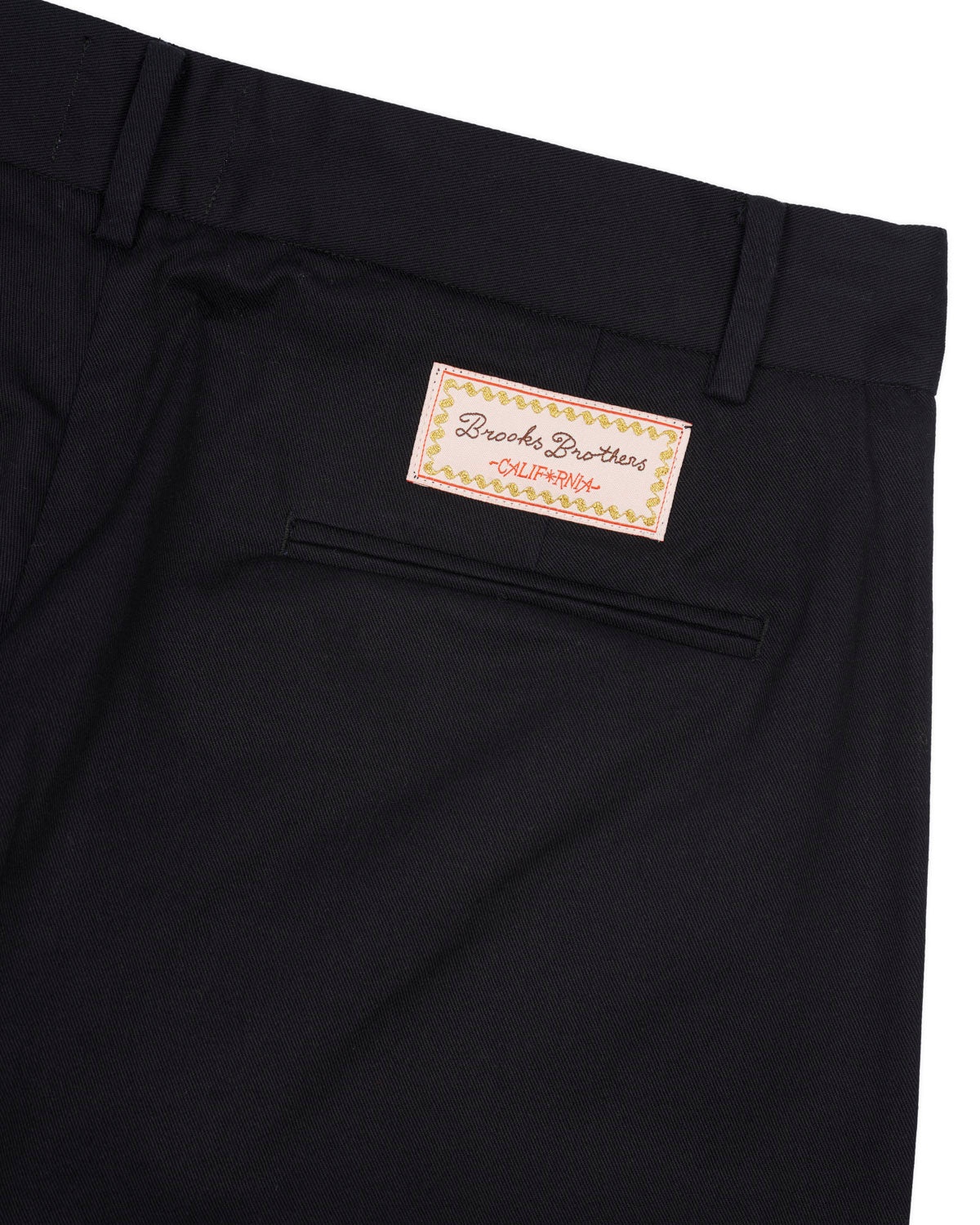 Brooks Brothers California Pleated Chino Trouser - Black - 3