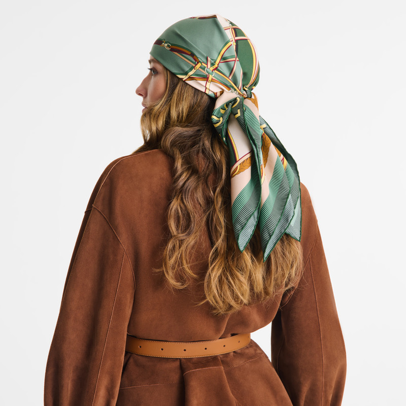 Longchamp A toute Allure Silk scarf 90 Oregano - OTHER outlook