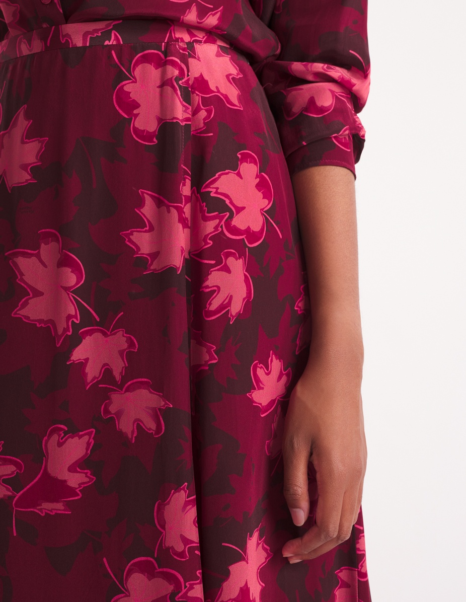 LIP DETAIL FLUID SKIRT - 4