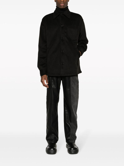 GCDS logo-embroidered button-up jacket outlook