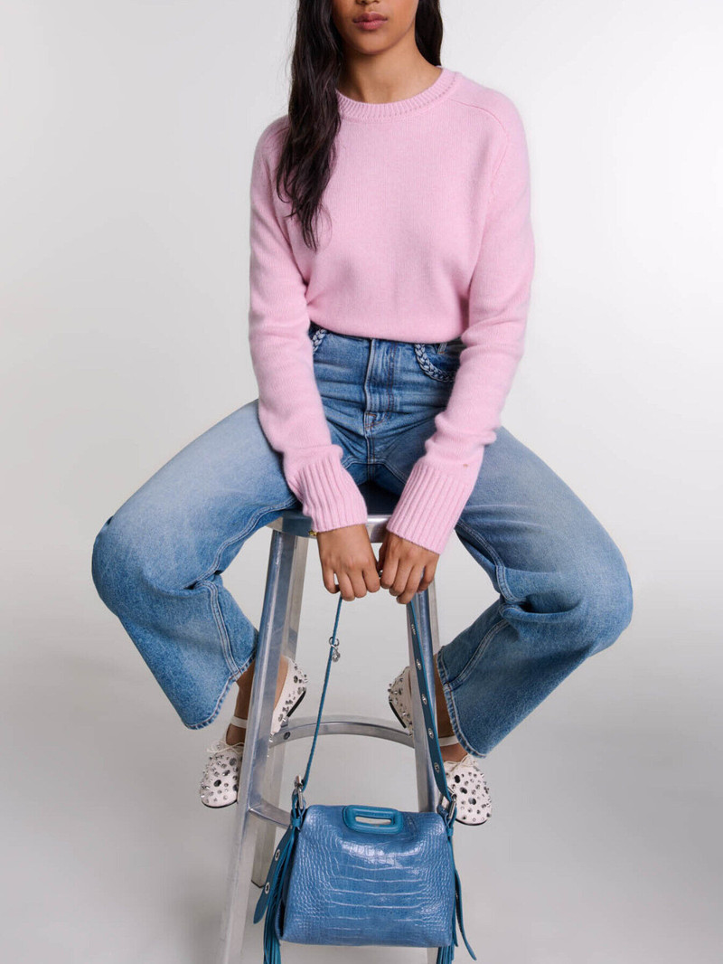 Straight-leg braided detail jeans 7
