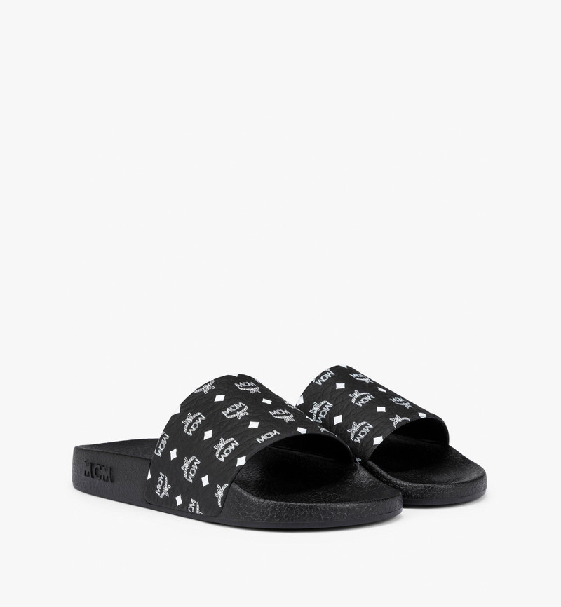 Monogram Print Rubber Slides - 1