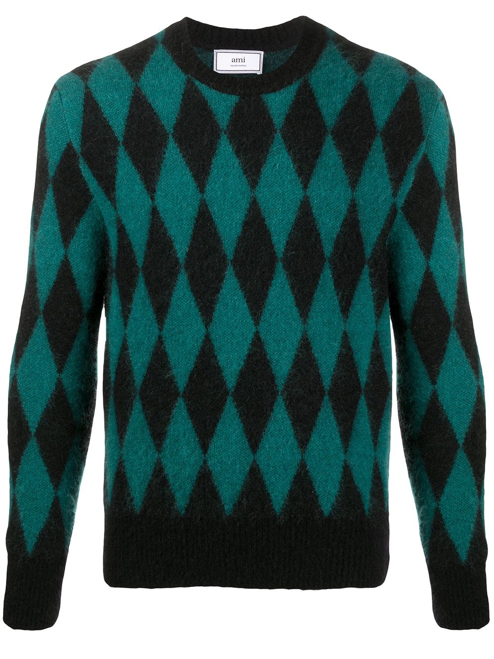 crew neck diamond jumper - 1