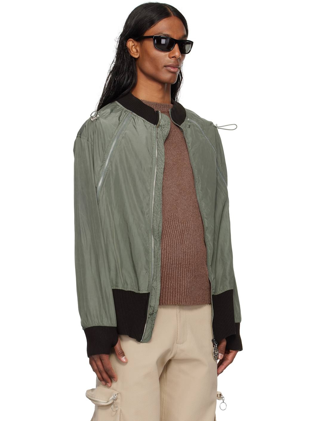 SSENSE Exclusive Khaki Light Technical Hidden Pocket Jacket - 2
