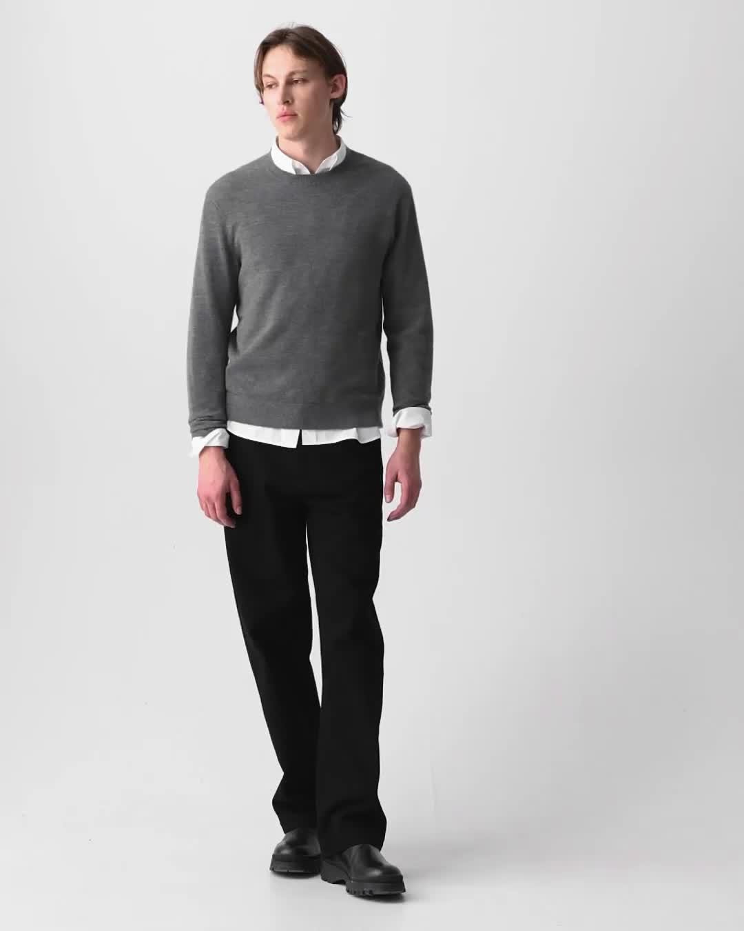Crewneck Sweater in Cashmere - 8