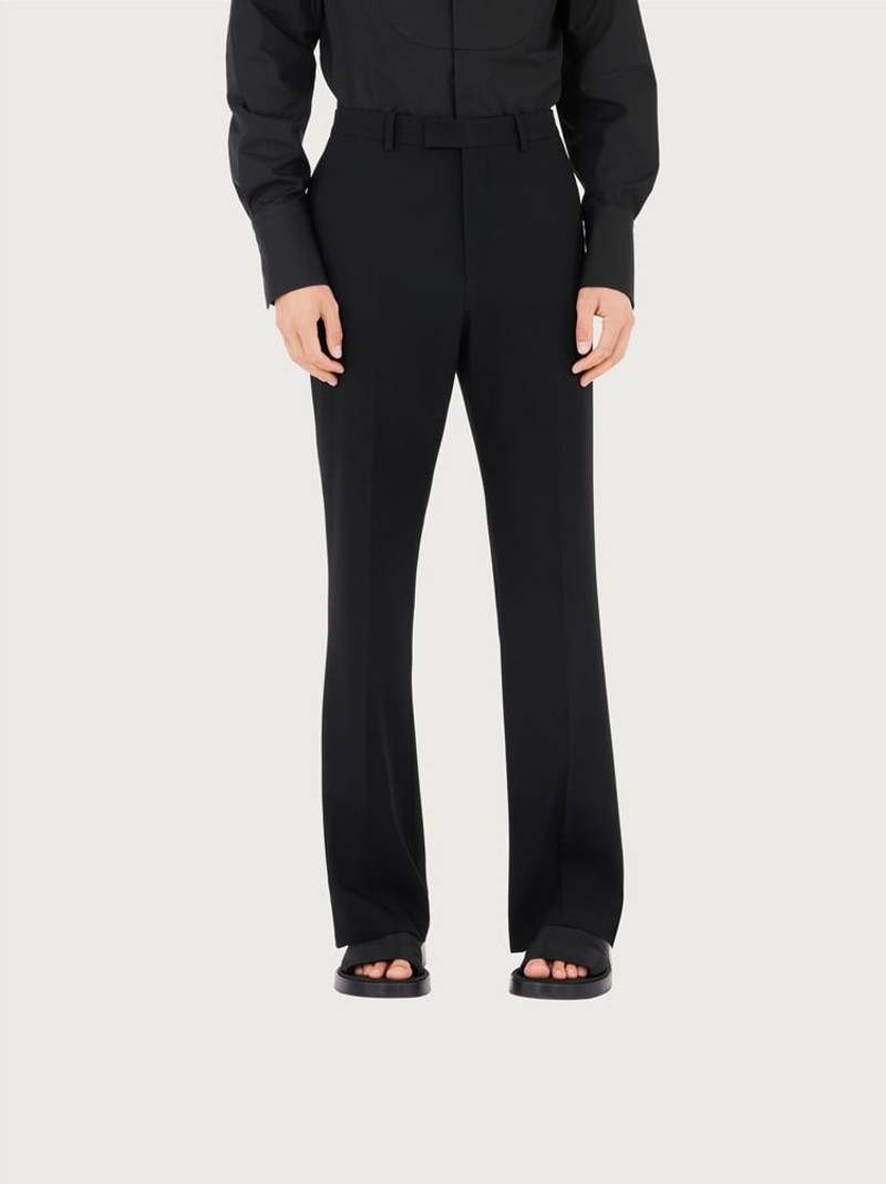 FERRAGAMO TAILORED TROUSER WITH SATIN INSERTS outlook