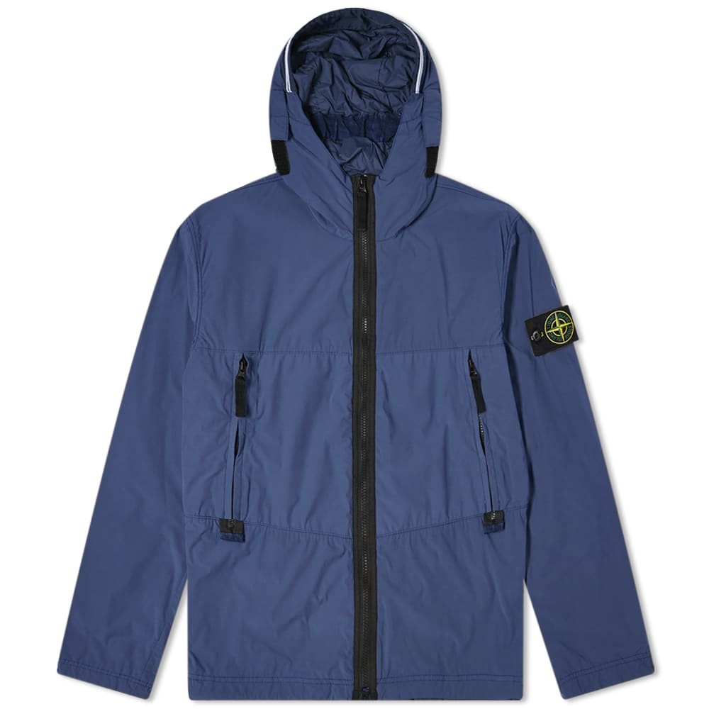 Stone Island Nylon Garment Dyed Hooded Jacket - 1