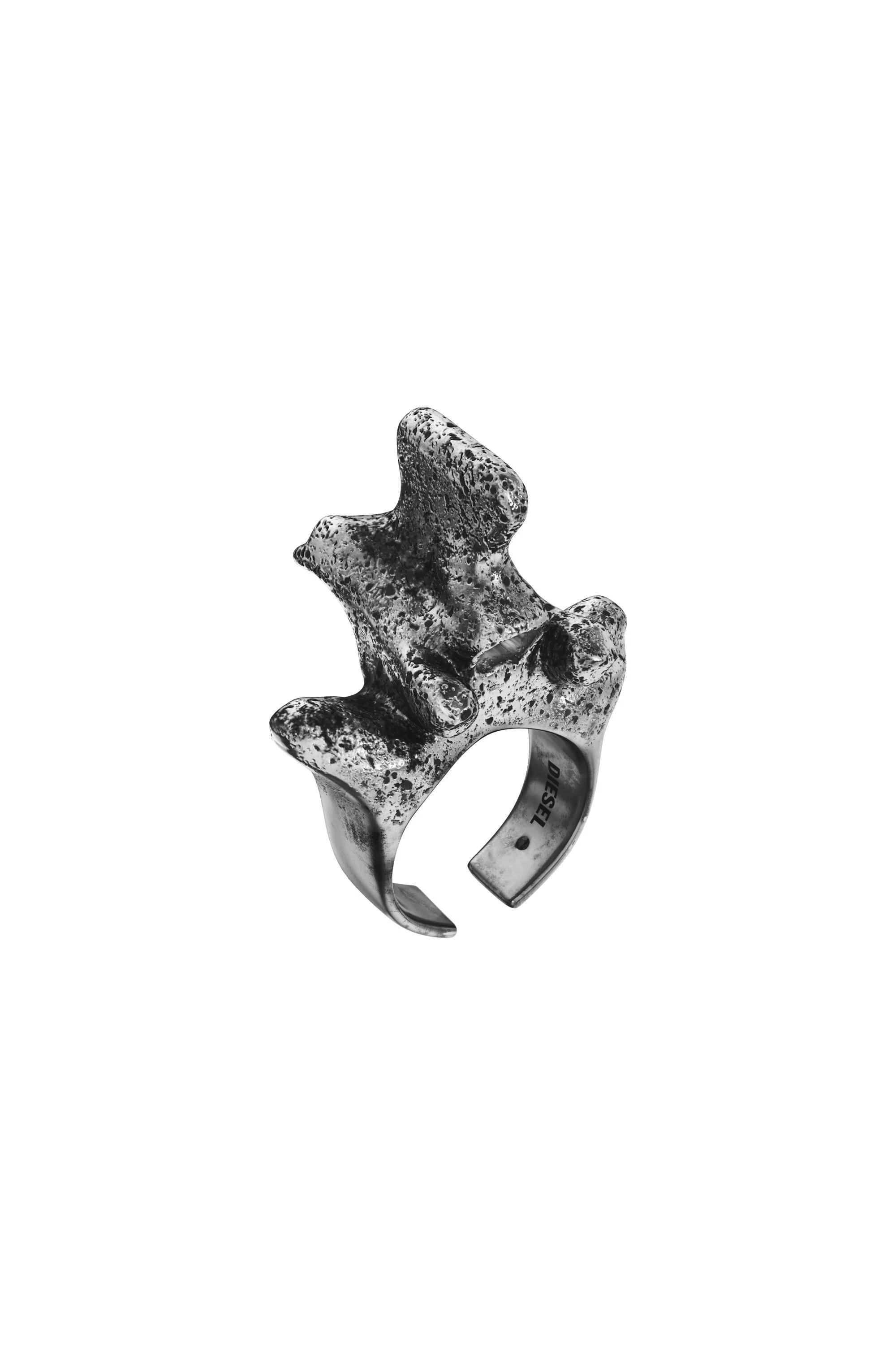 SILVER-TONE CENTER FOCAL RING - 1