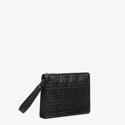 FENDI Black nappa leather pouch outlook