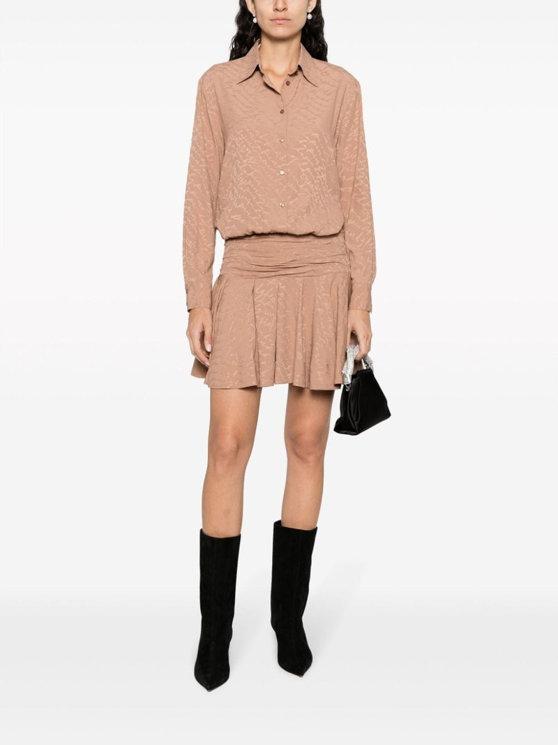 PINKO Arzach logo-jacquard shirtdress outlook