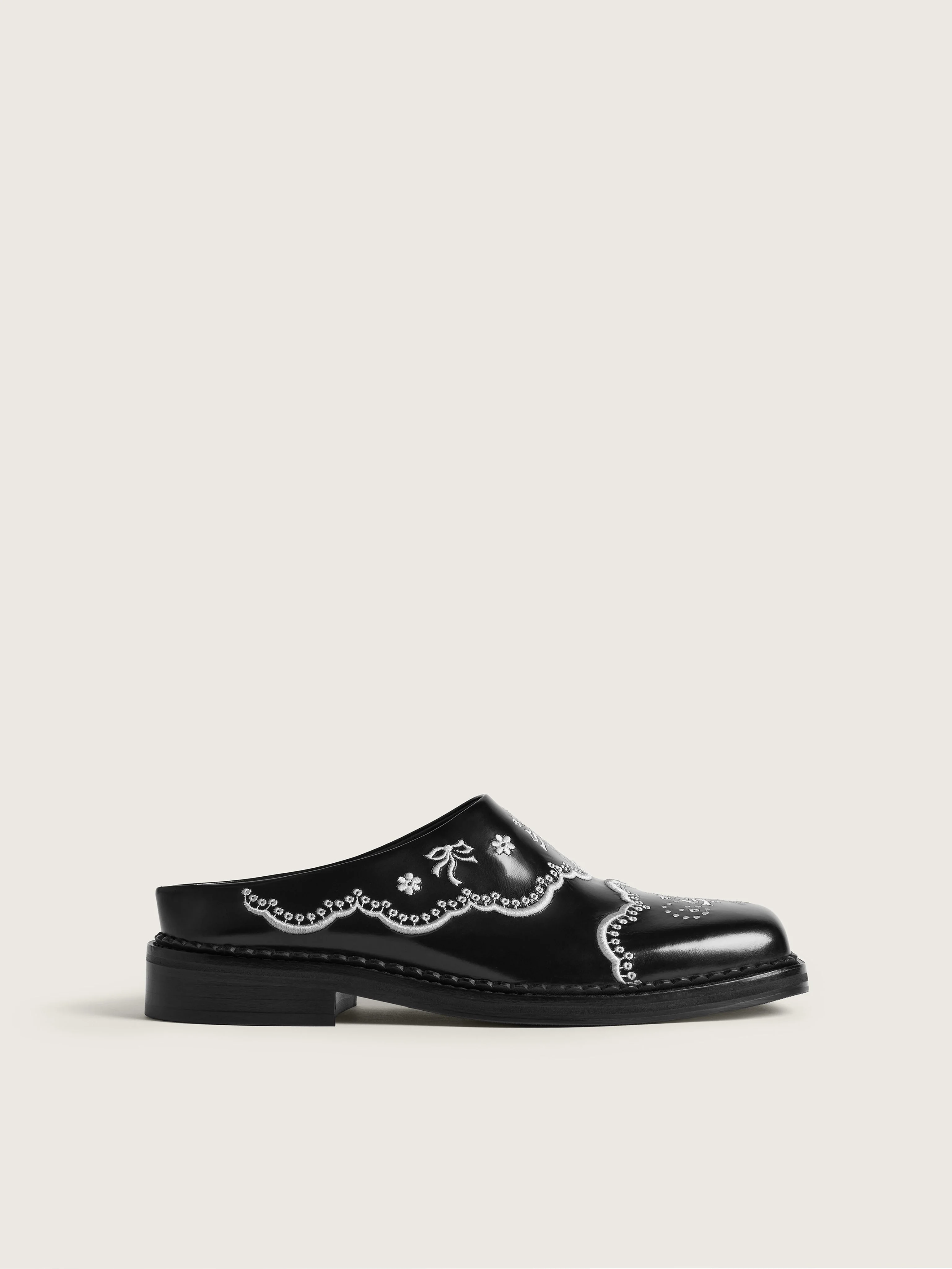 Floral Lace Mule - 1