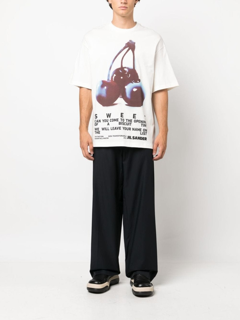 Jil Sander graphic-print cotton T-shirt outlook