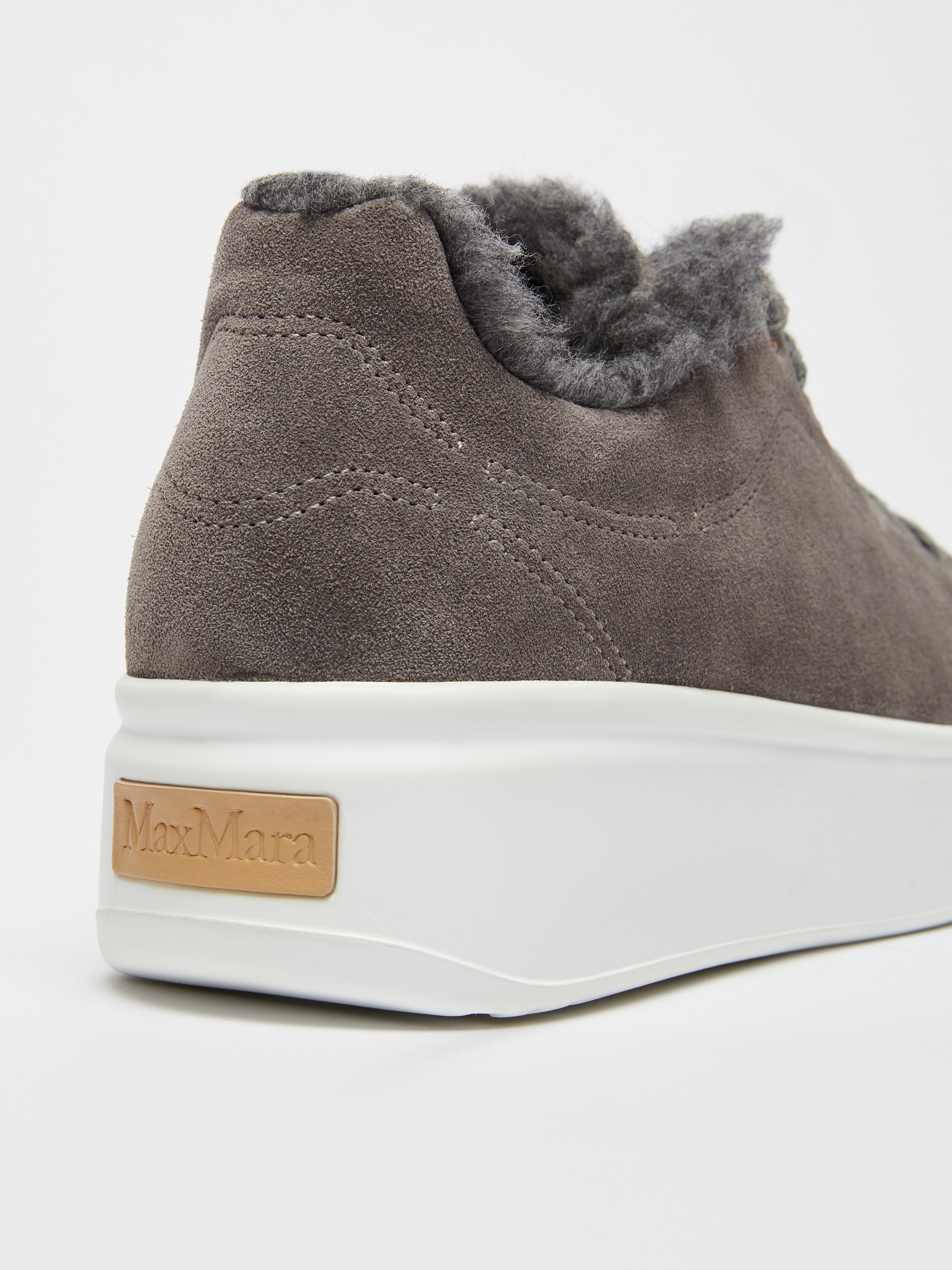 TMAXI2 Sneakers in suede and wool and alpaca Teddy fabric - 6