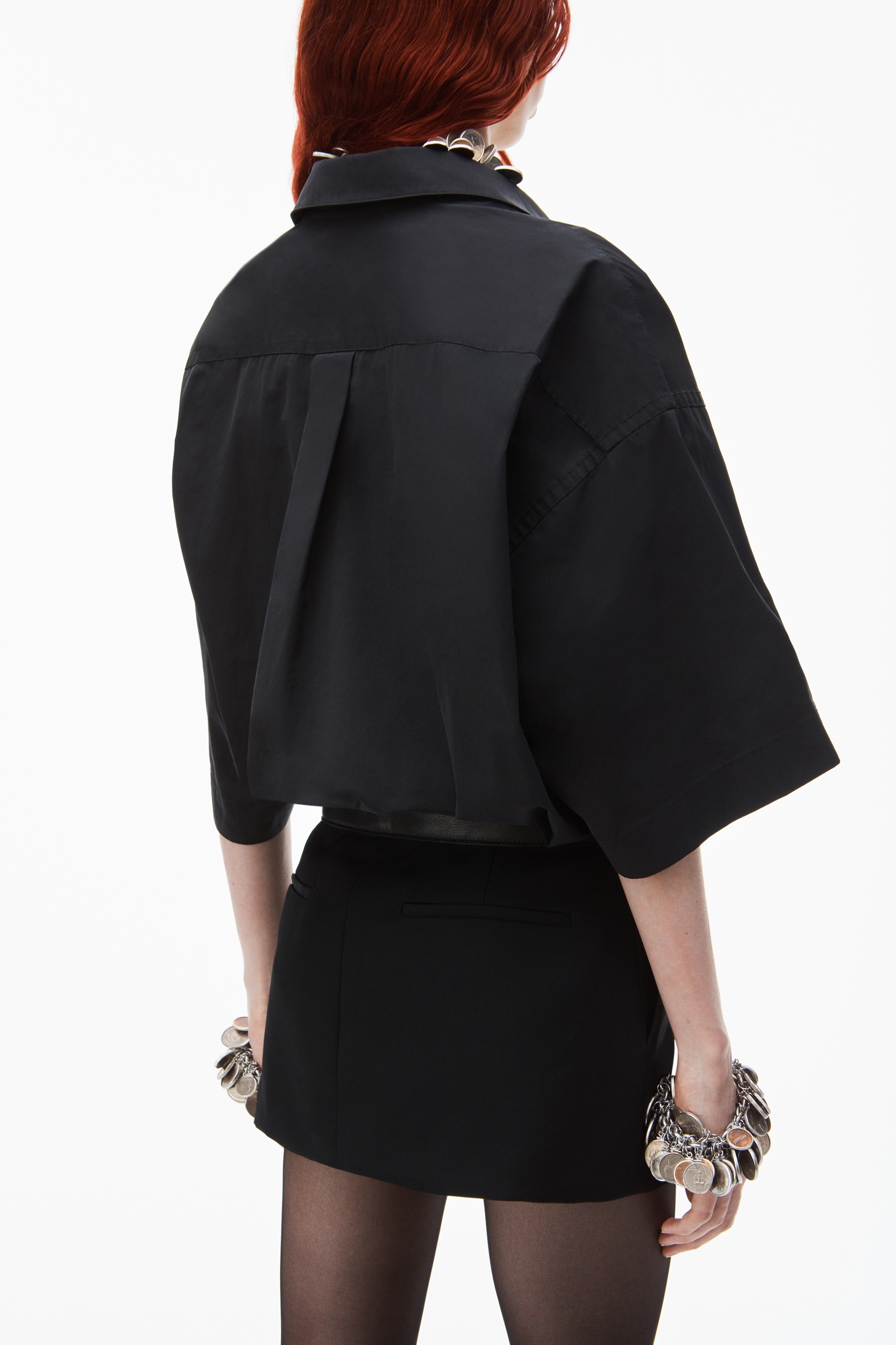 ミニ丈が可愛い★【alexanderwang】Belted Mini Shirtdress Alexander Wang belted hybrid mini shirtdress | REVERSIBLE