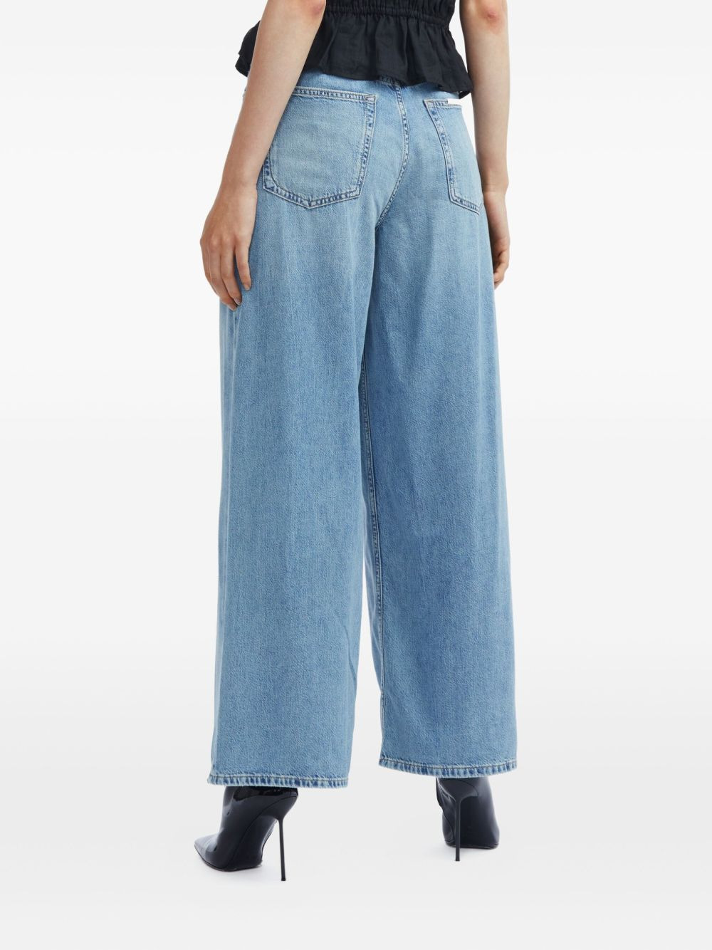 five-pocket wide-leg jeans - 4