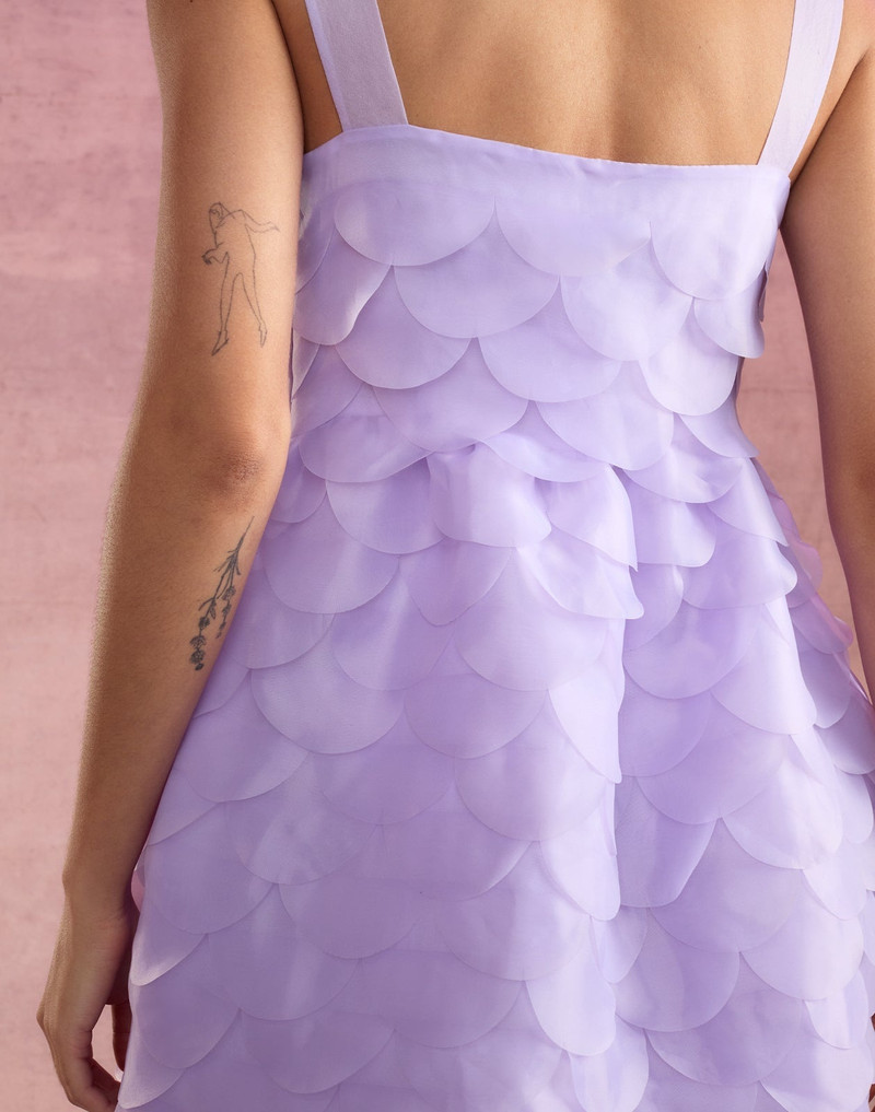 Scalloped Petal Mini Dress 9