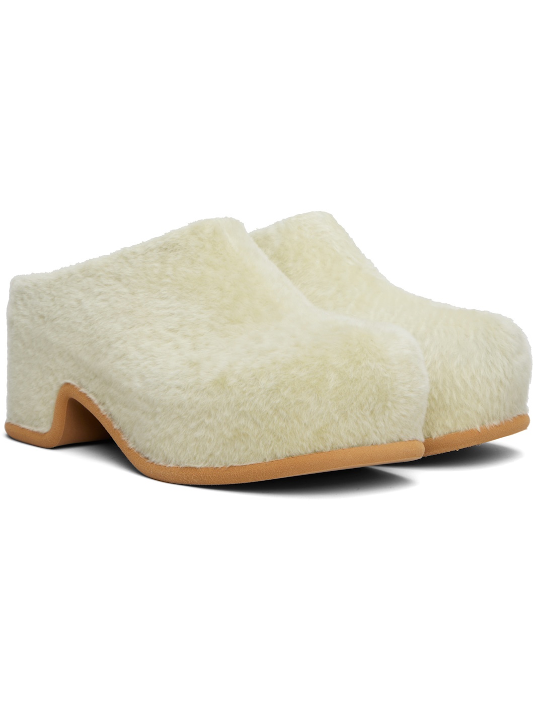 Green Platform Clogs - 4