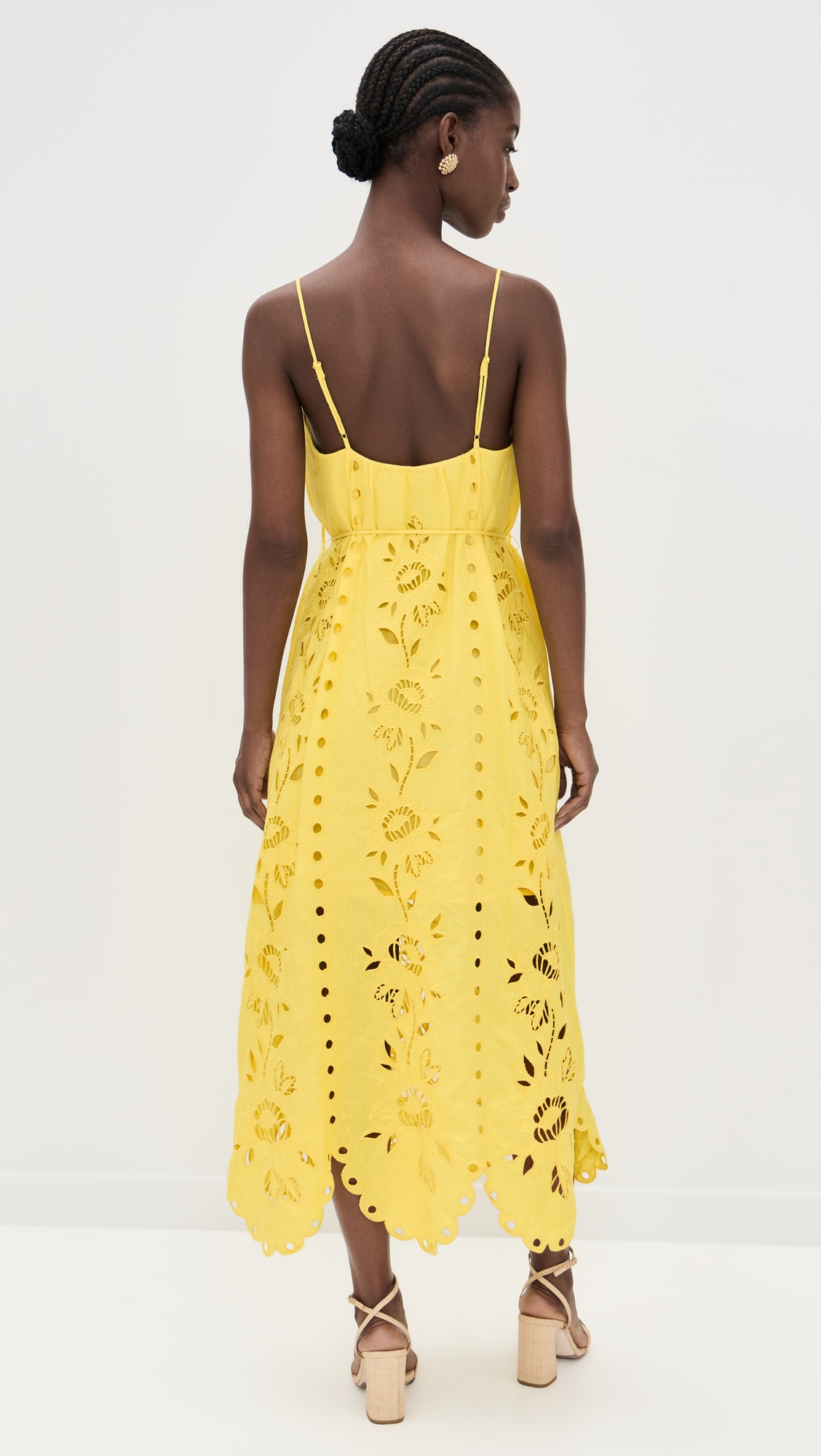 Yellow Richelieu Sleeveless Maxi Dress - 2