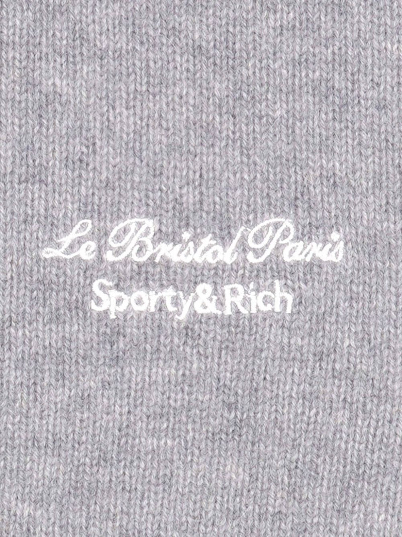 Sporty & Rich logo-embroidered cashmere jumper outlook