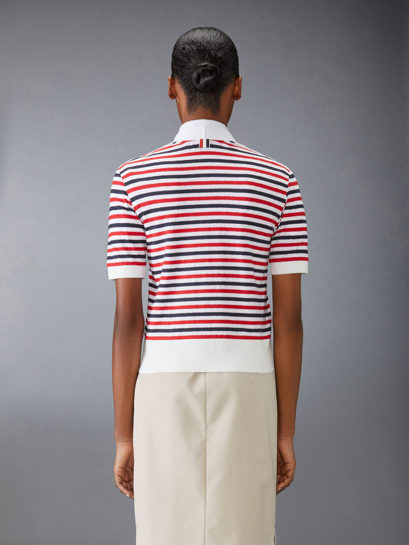 Thom Browne LINEN JERSEY V NECK CARDIGAN outlook