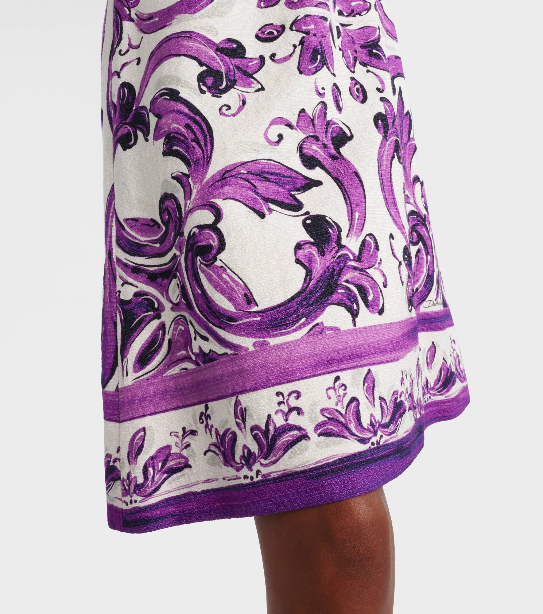 Majolica printed minidress - 5