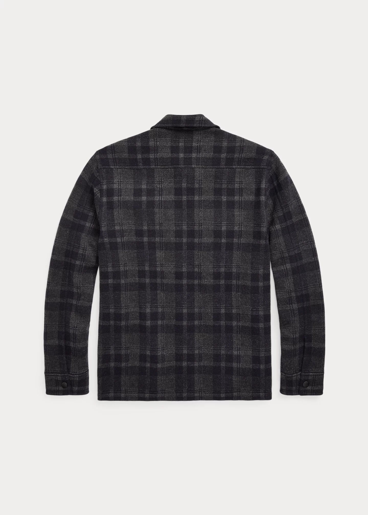 Plaid Wool Workshirt Sweater - 2