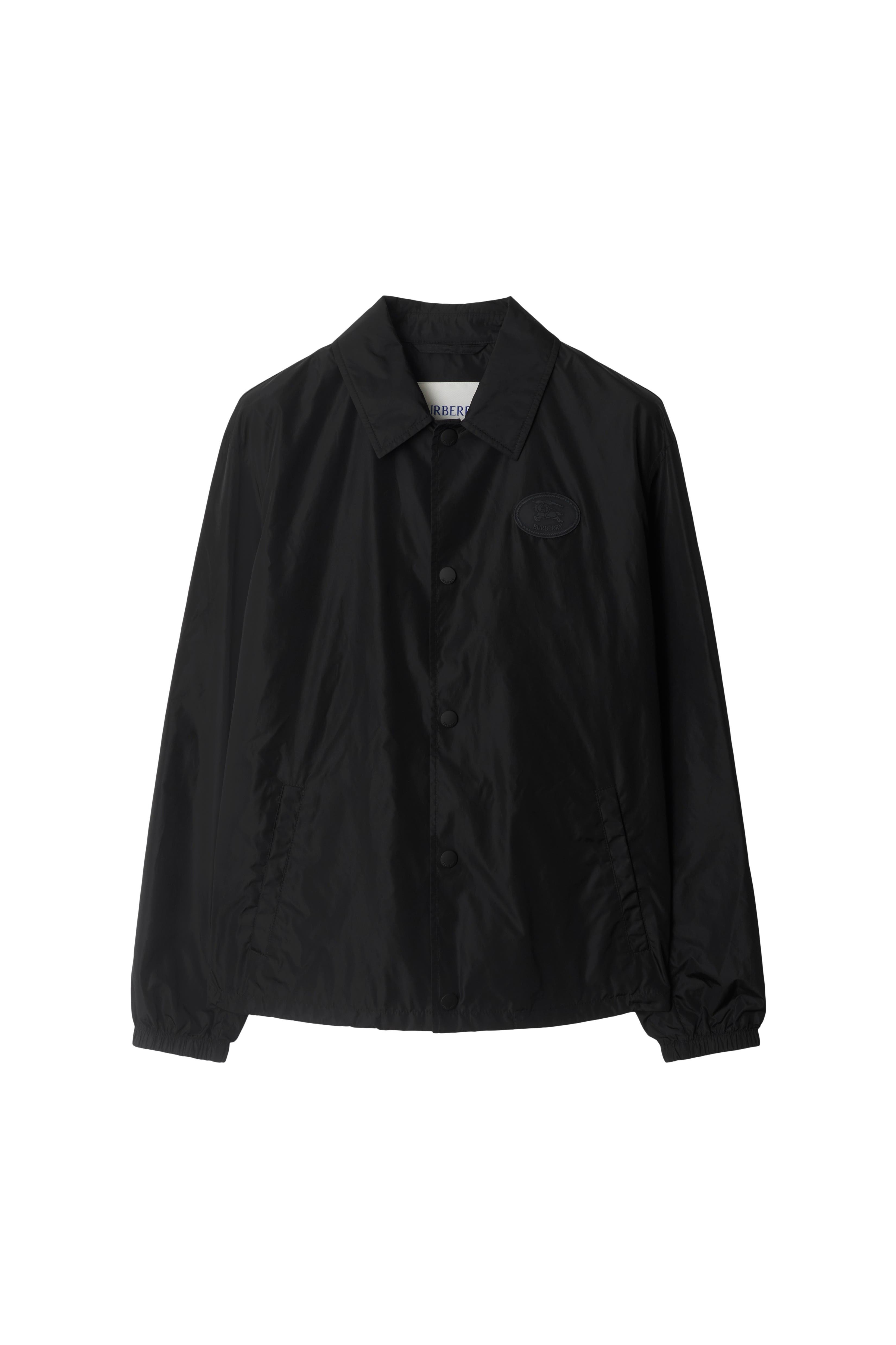 burberry Knight Stamp Nylon Coach Jacket in Black at Nordstrom - 3