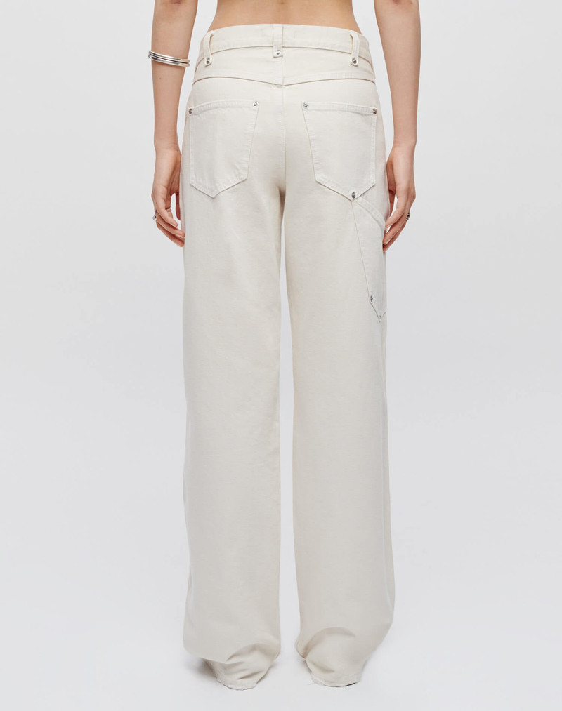 Mid Rise Workwear - Distressed Vintage White 6