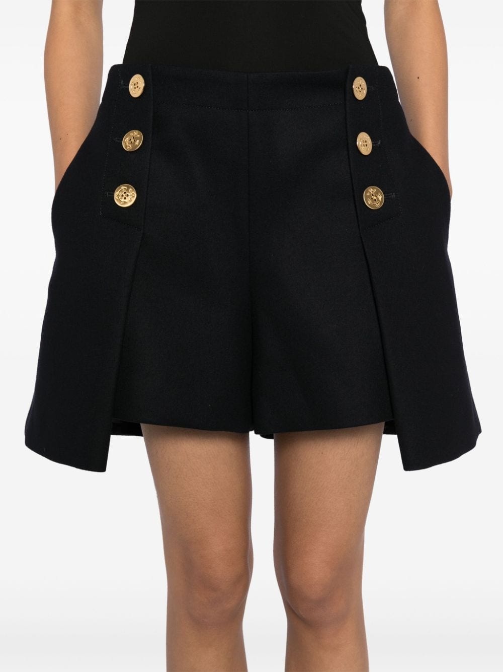 pleated tailored short - 5