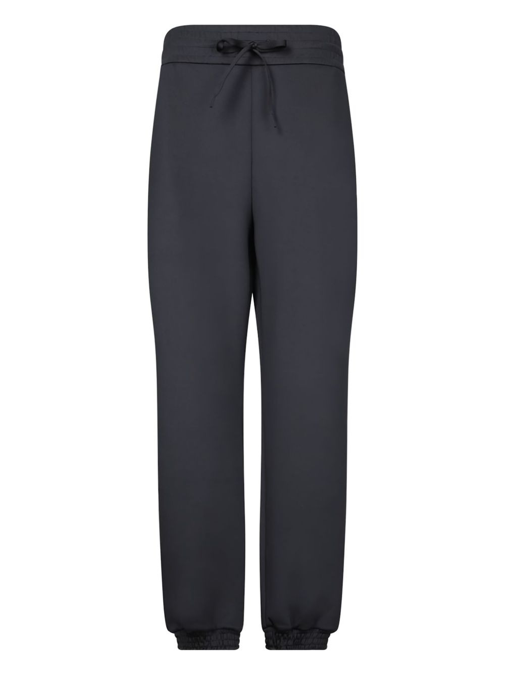drawstring ribbed-cuffs track pants - 1