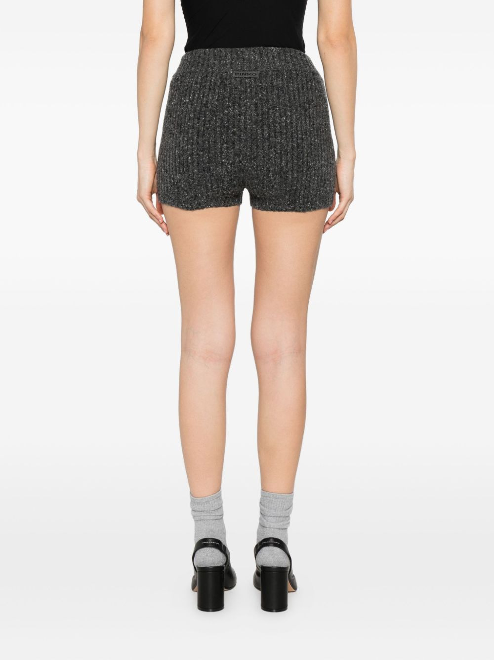 embellished knit shorts - 4