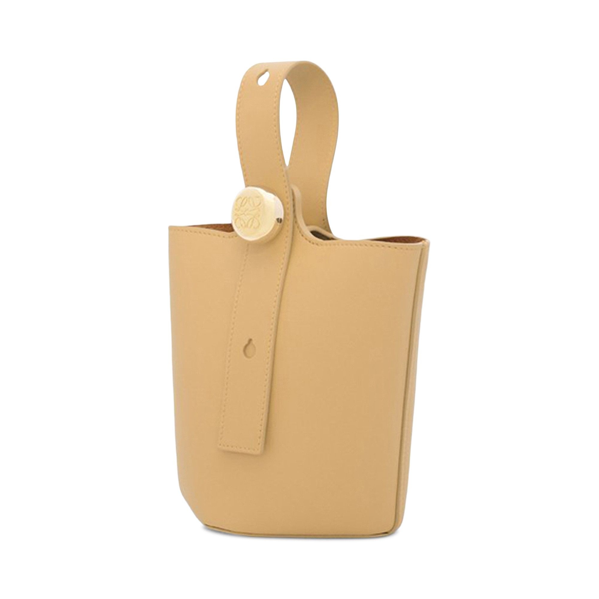 Loewe Mini Pebble Bucket Bag 'Dark Butter' - 1