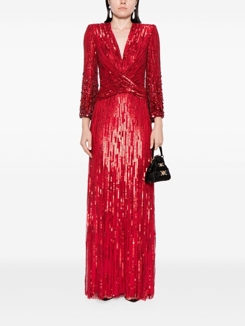 JENNY PACKHAM Cosmos sequin-embellishment gown outlook