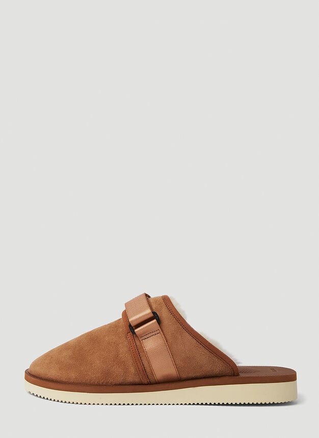Suicoke Zavo M-2ab Slip Ons in Brown | lncc | REVERSIBLE