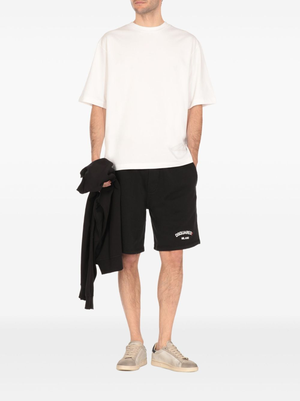 logo-print cotton T-shirt - 3