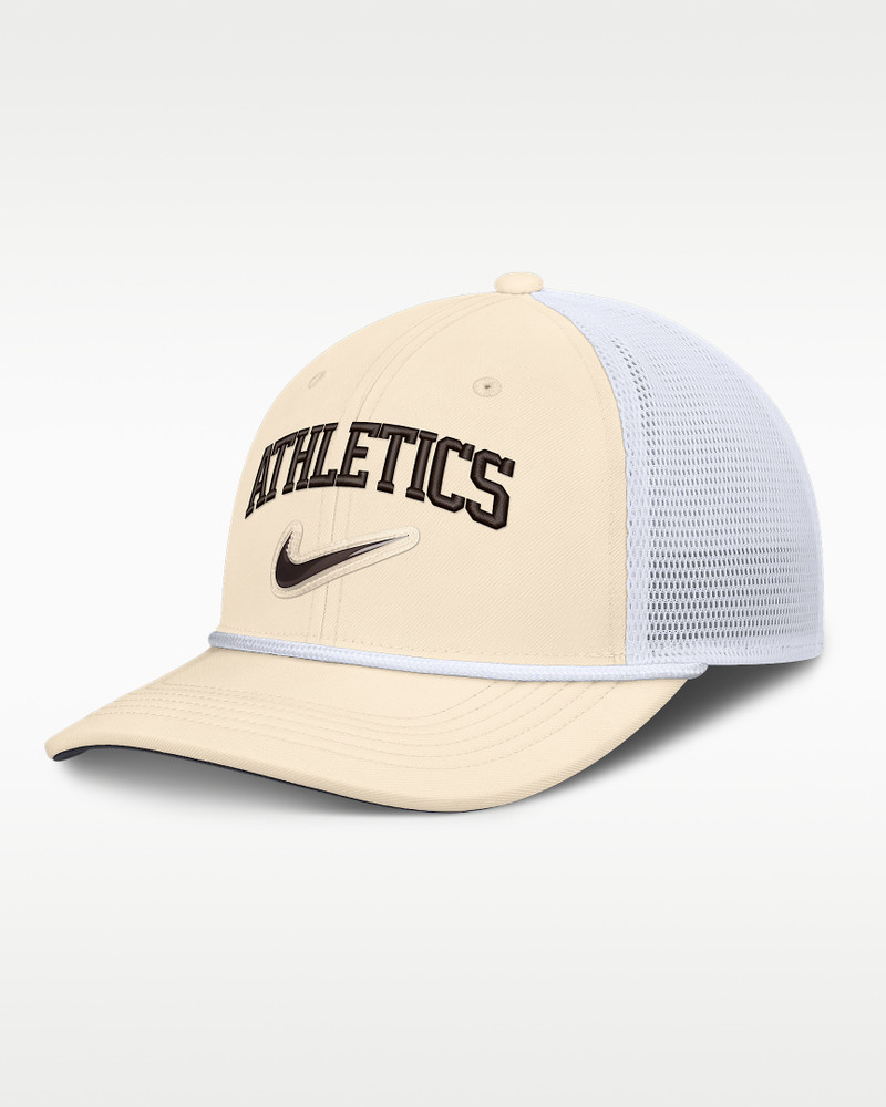 Athletics Rise Men's Nike Dri-FIT MLB Trucker Adjustable Hat 1