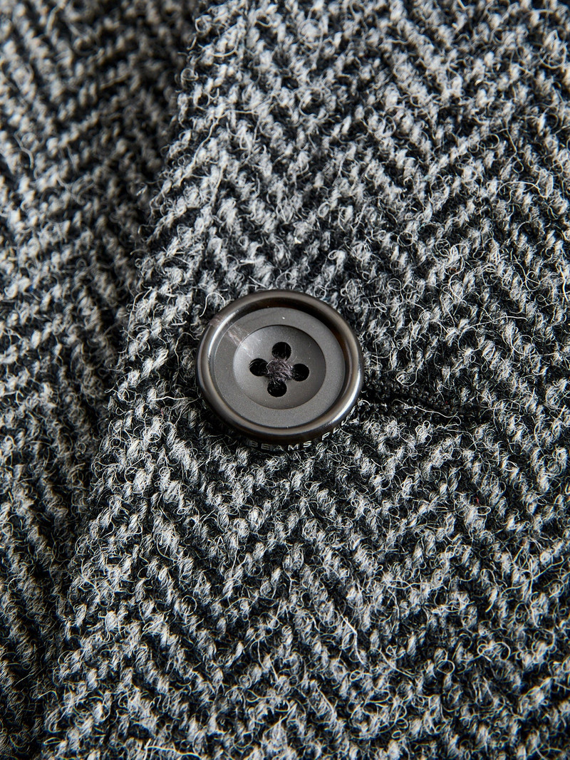 3B Comfort Harris Tweed Jacket in Grey Herringbone 8