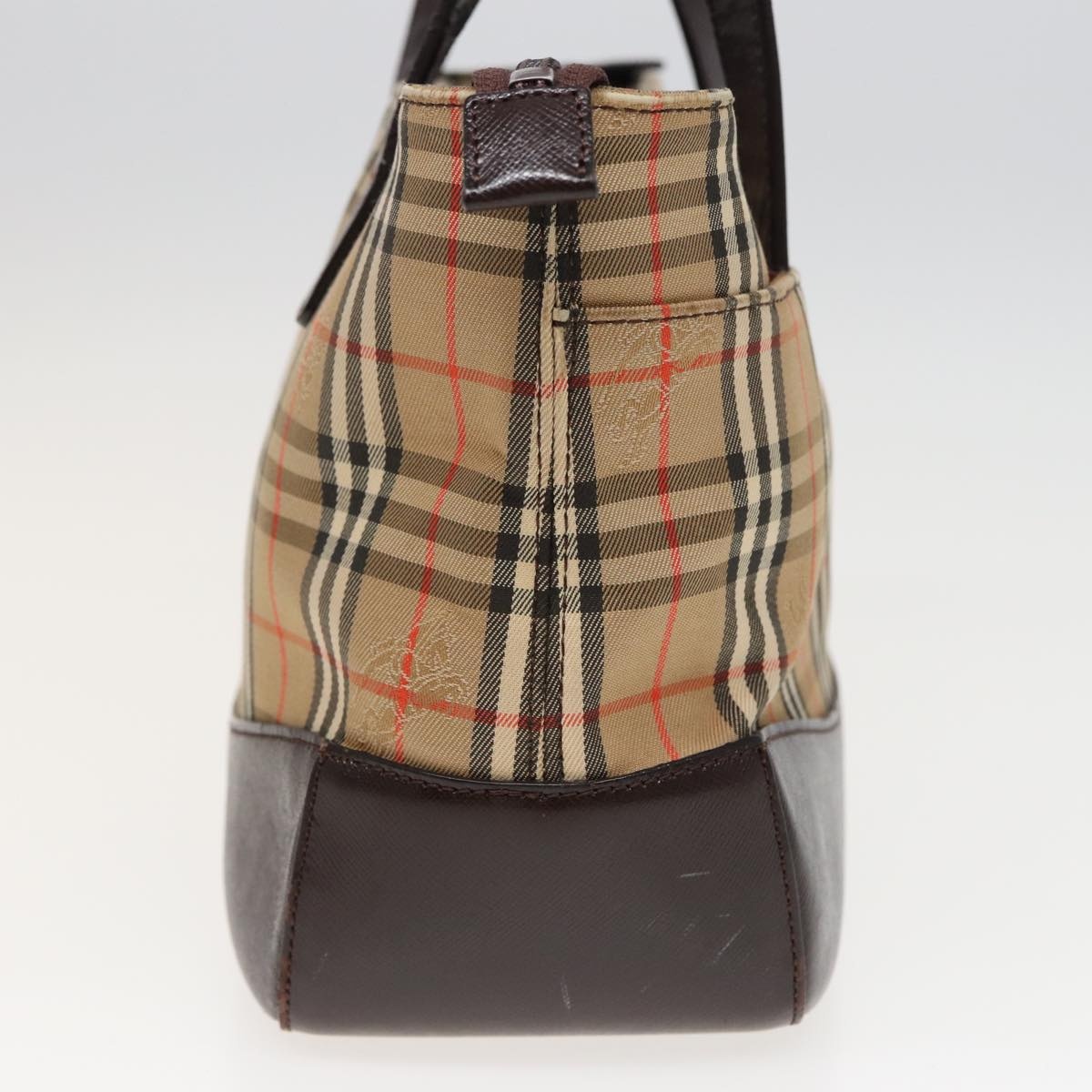 Burberry Nova Check Hand Bag Canvas Beige - 4