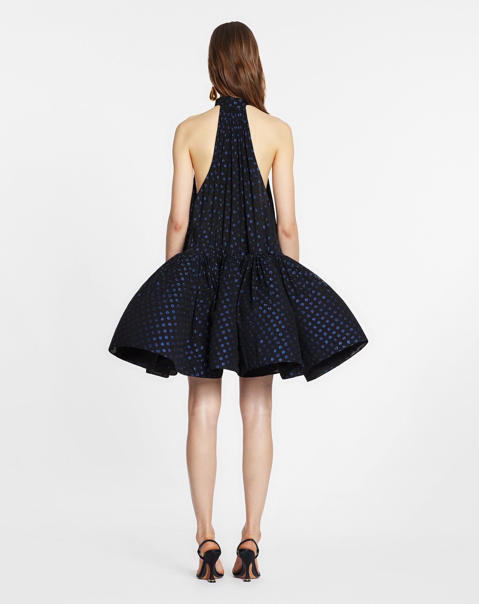 FLARED BACKLESS DRESS - 3