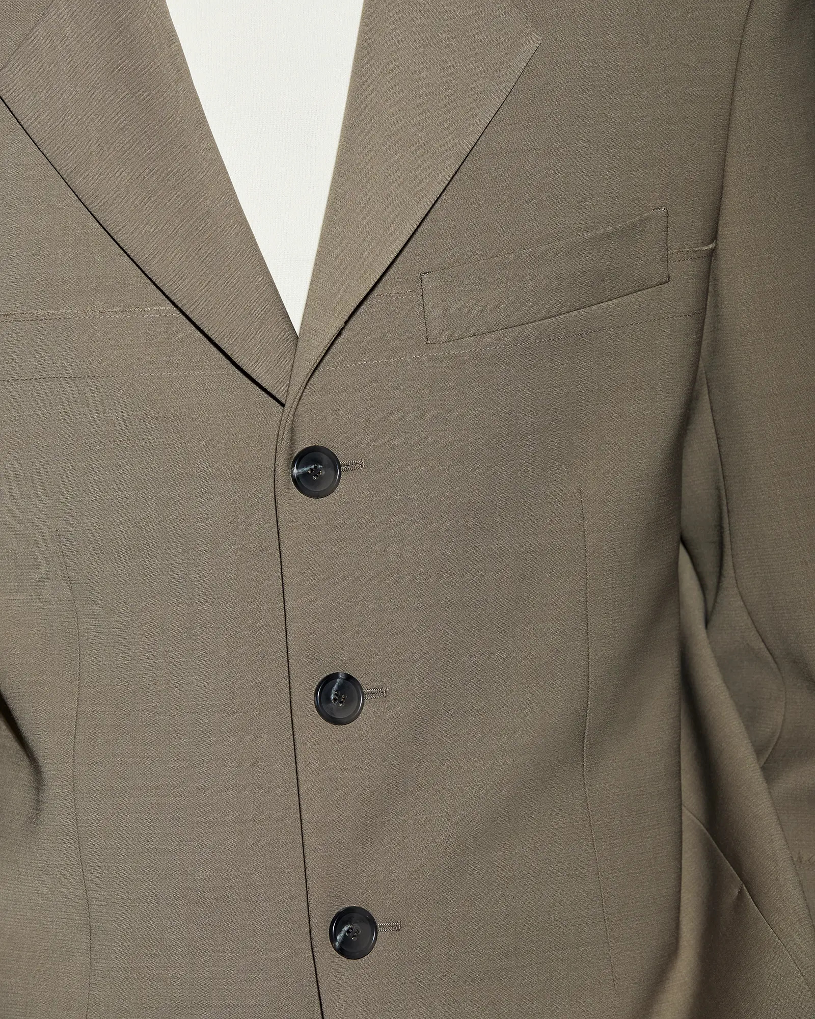 SINGLE BREASTED JACKET CAMEL - 5