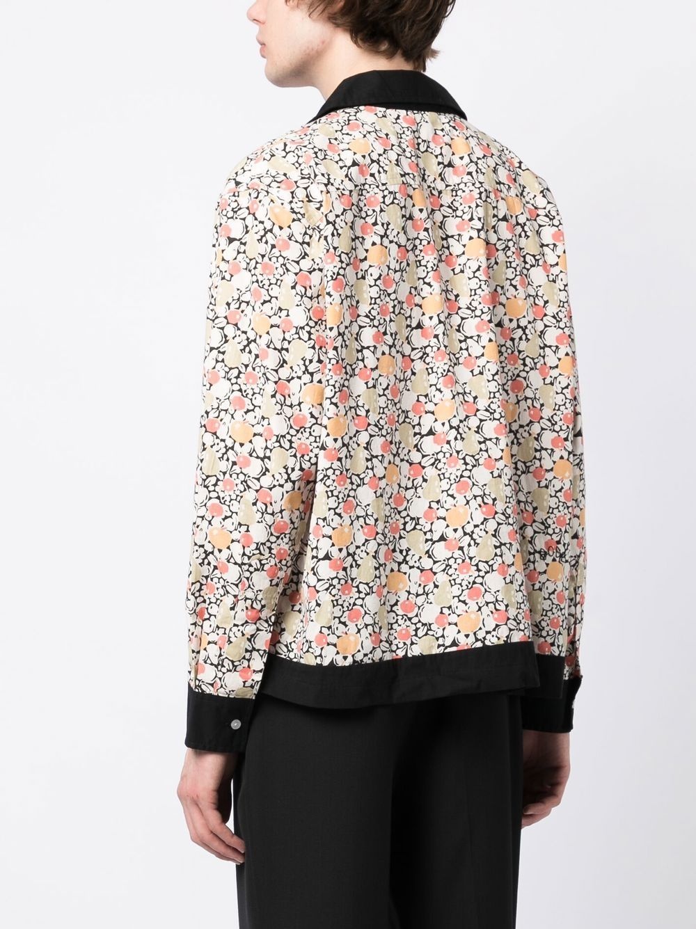 fruit-print cotton shirt - 4