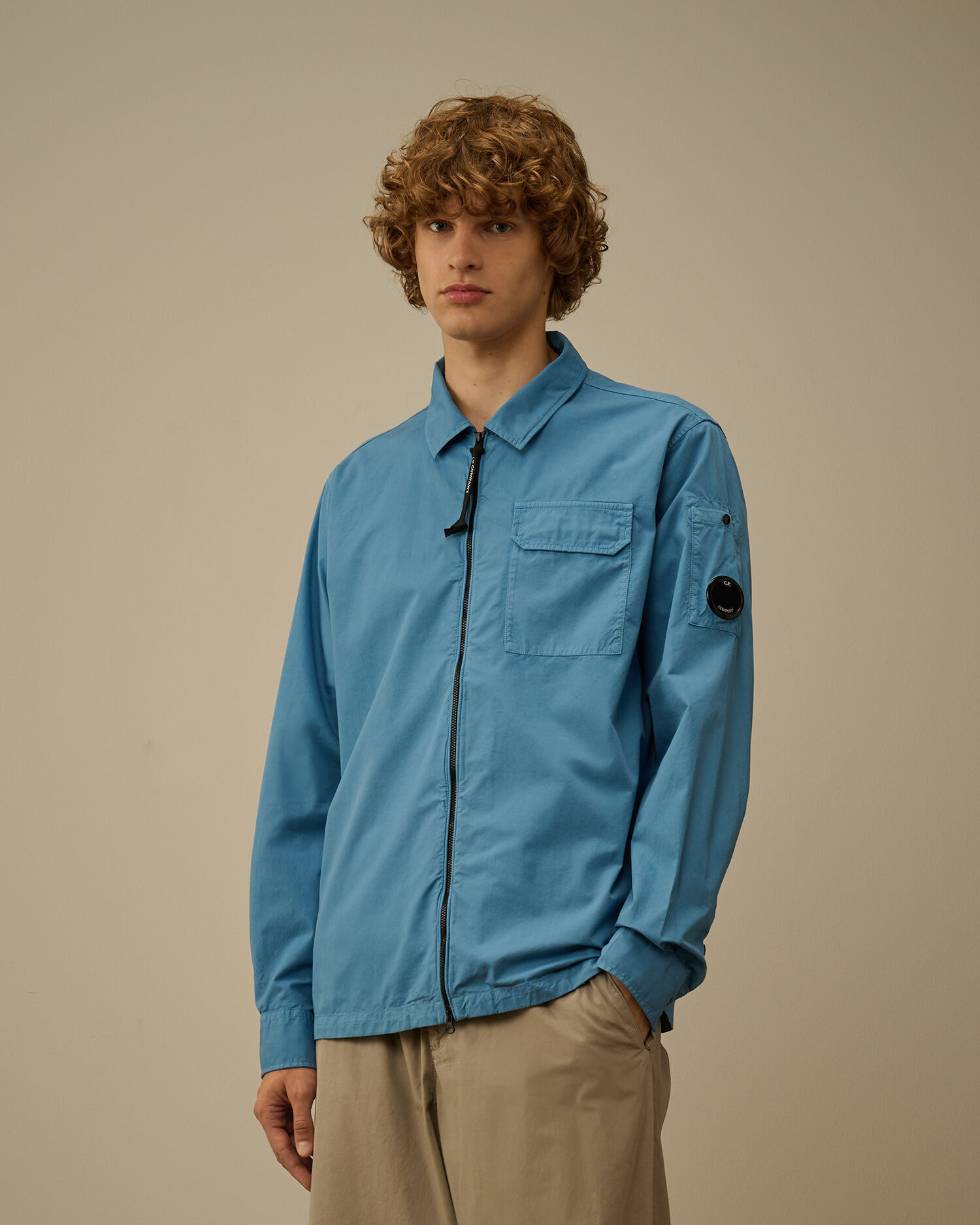 Organic Gabardine Zipped Overshirt - 3