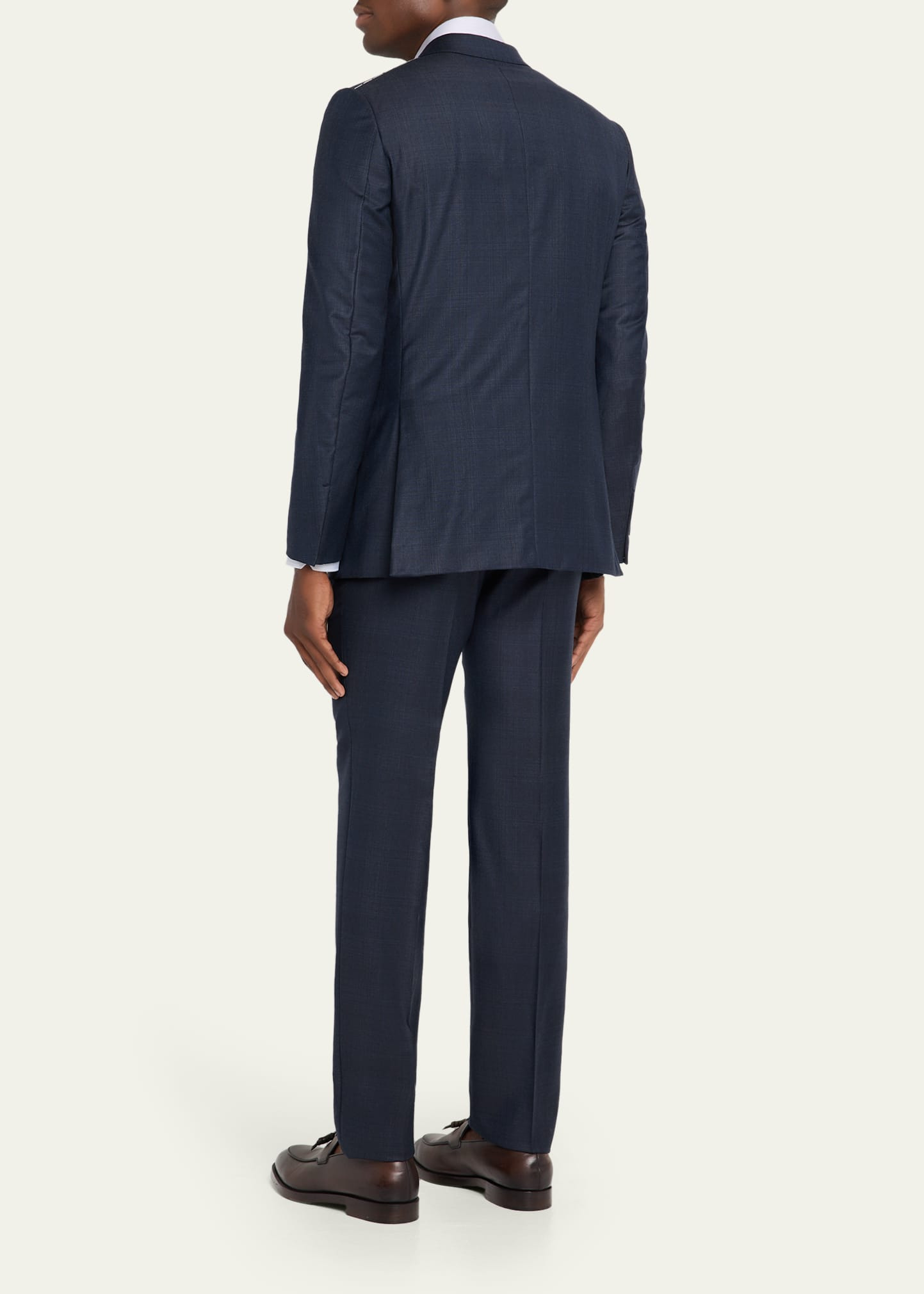 Men's Wool Tonal Plaid Two-Piece Suit - 3